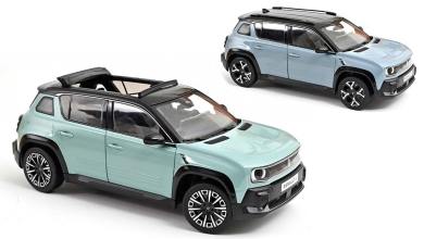 Renault 4 E-Tech à l'échelle 1/18 disponible en deux couleurs