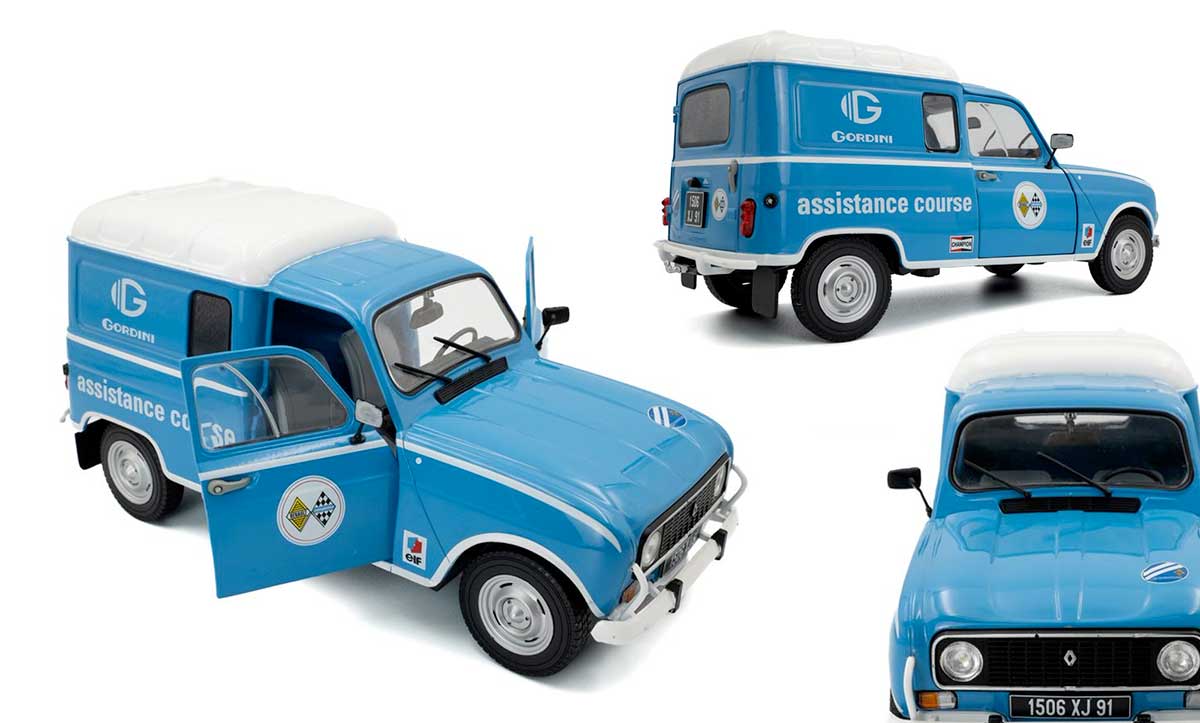 Renault 4 F4 Gordini Assistance à l'échelle 1/18 de Solido