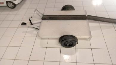 Steel Young remorque porte moto à l'échelle 1/18