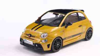 Abarth 595 Reforma du fabricant Solido à l'échelle 1/18 de couleur jaune