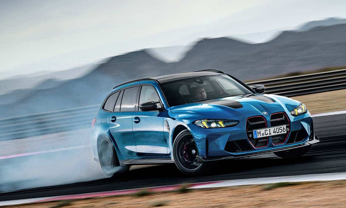 BMW M3 CS Touring qui drifte
