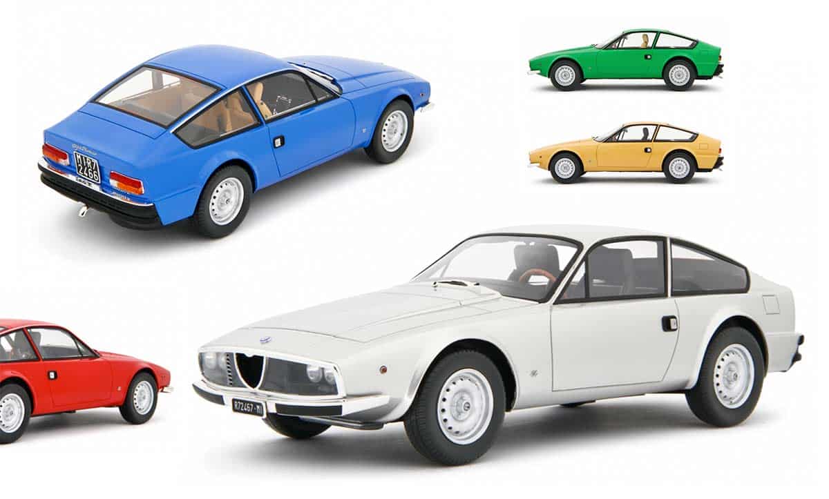 Alfa Romeo Giulia Coupé 1600 GT Junior Zagato 1972 de Laudoracing disponible en 5 couleurs