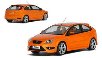 Ford Focus ST orange à l'échelle 1/18 du fabricant OttOmobile