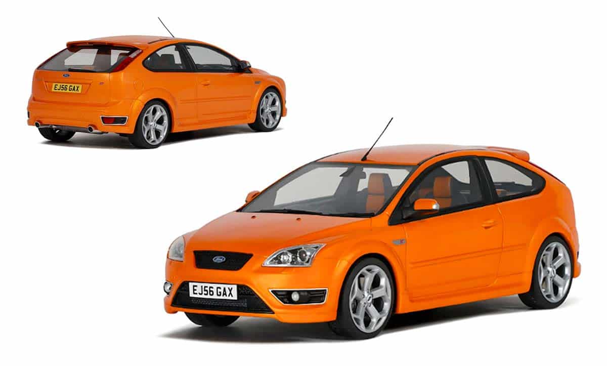 Ford Focus ST orange à l'échelle 1/18 du fabricant OttOmobile
