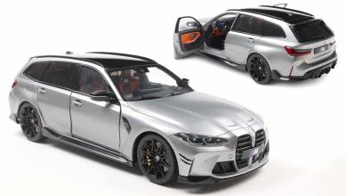 BMW M3 Touring grise de Solido à l'échelle 1/18
