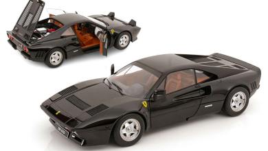 Ferrari 288 GTO à l'échelle 1/12 de couleur noire
