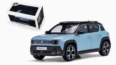 Renault 4 E-Tech Electric de Norev à l'échelle 1/18