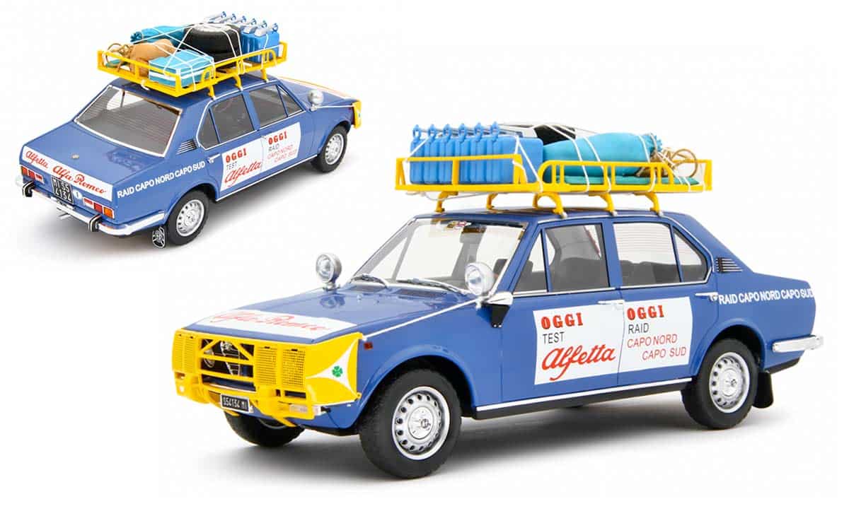 Alfa Romeo Alfetta Capo Nord Capo Sud à l'échelle 1/18