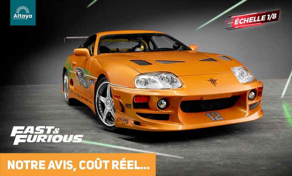 Altaya : construisez la Toyota Supra Mk4 de Fast & Furious au 1/8