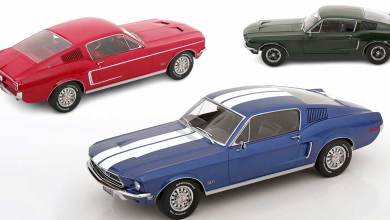 Ford Mustang fastback de 1968 à l'échelle 1/18 en 3 couleurs