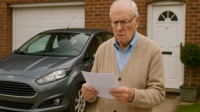 Homme qui regarde son contrat d'assurance auto