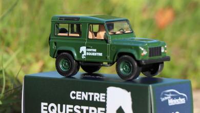 Land Rover Defender de centre équestre vert