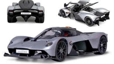 Aston Martin Valkyrie grise de Maisto à l'échelle 1/18