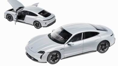 Porsche Taycan Turbo S de Norev à l'échelle 1/18