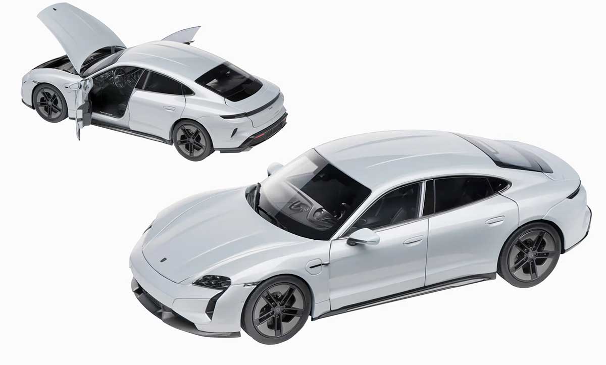 Porsche Taycan Turbo S de Norev à l'échelle 1/18