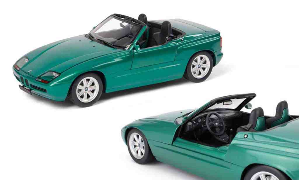 La BMW Z1 1/18 est de retour chez Minichamps en vert !