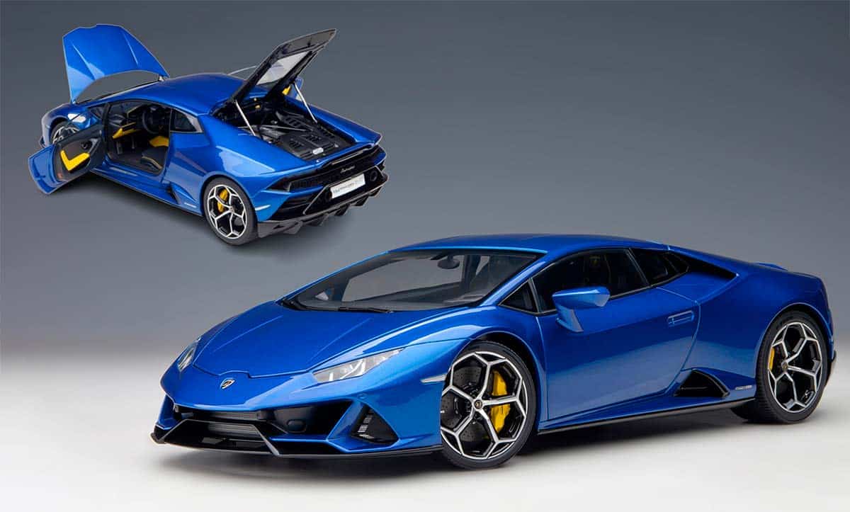 Lamborghini Huracan Evo d'AUTOart à l'échelle 1/18