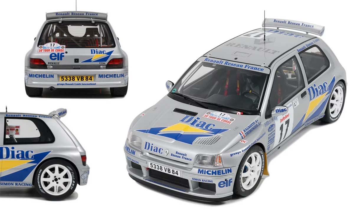 Renault Clio Maxi à l'échelle 1/12