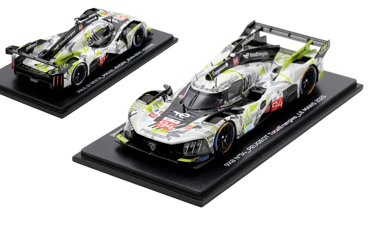 Peugeot 9X8 des 24 Heures du Mans 2025 à l'échelle 1/43