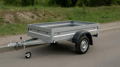 Petite remorque à un essieu