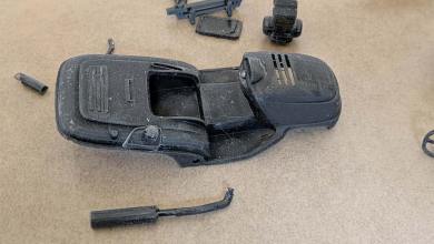 Maquette de tracteur tondeuse à l'échelle 1/18