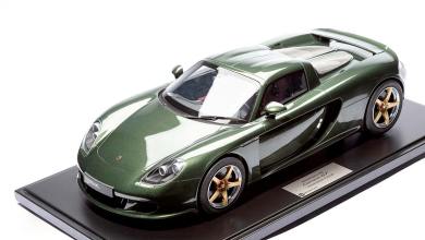 Porsche Carrera GT verte de HC Models à l'échelle 1/8