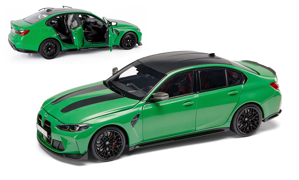 BMW M3 CS verte de Minichamps à l'échelle 1/18