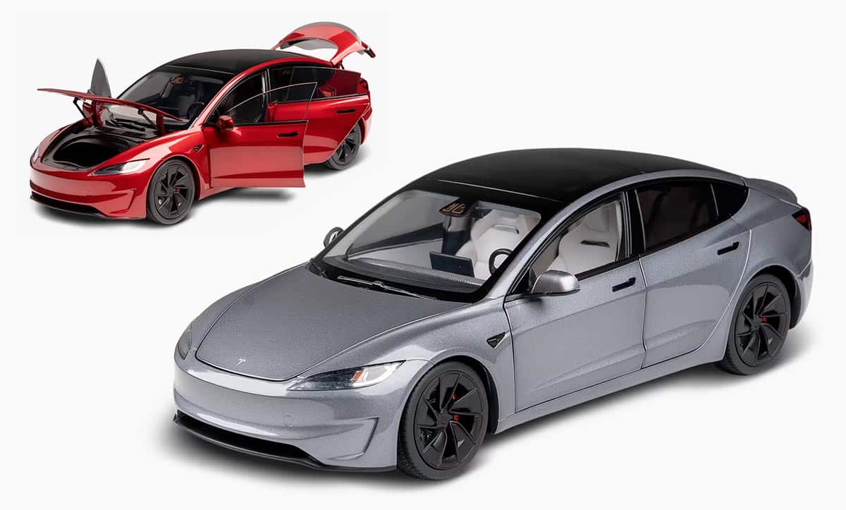 Tesla Model 3 facelift à l'échelle 1/18