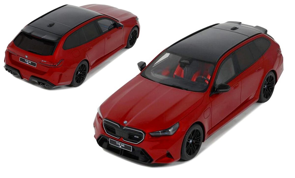 BMW M5 Touring rouge de GT Spirit à l'échelle 1/18