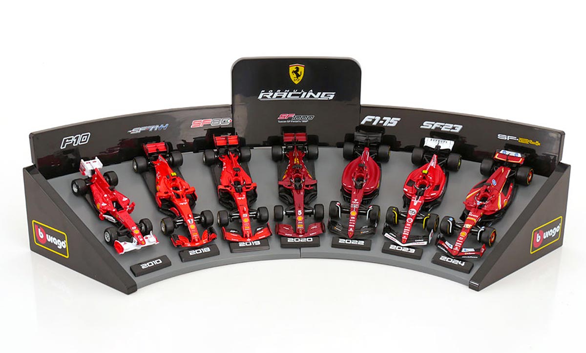 Coffret Formule 1 Ferrari de Bburago à l'échelle 1/43