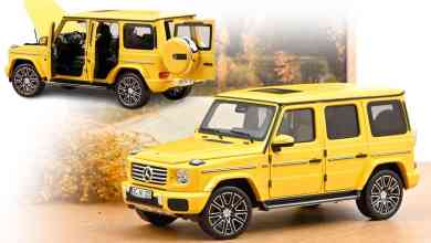 Mercedes G 500 jaune de Norev à l'échelle 1/18