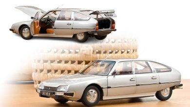 Citroën CX 2200 Pallas grise de Norev à l'échelle 1/18