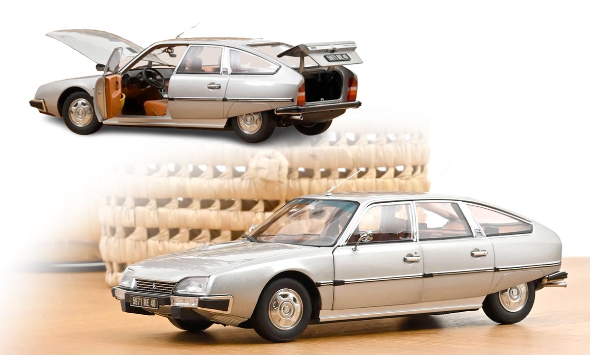 Citroën CX 2200 Pallas grise de Norev à l'échelle 1/18