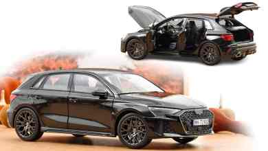 Audi RS 3 noir Mythe de Norev à l'échelle 1/18