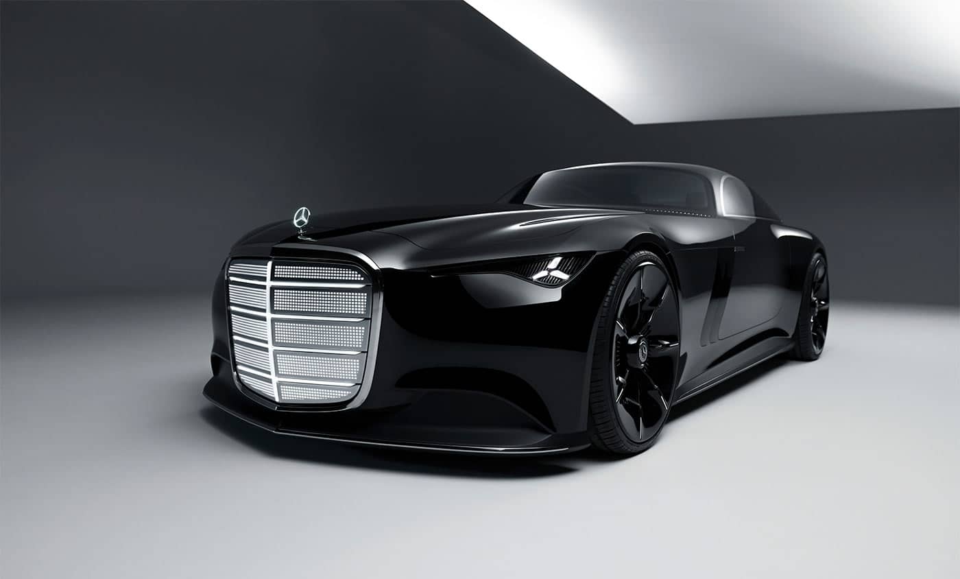 Concept-car Mercedes Vision Iconic vu en 3/4 avant