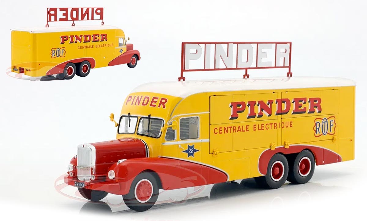 Camion Bernard 28 centrale électrique du cirque Pinder à l'échelle 1/43