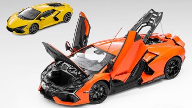 Lamborghini Revuelto à l'échelle 1/18