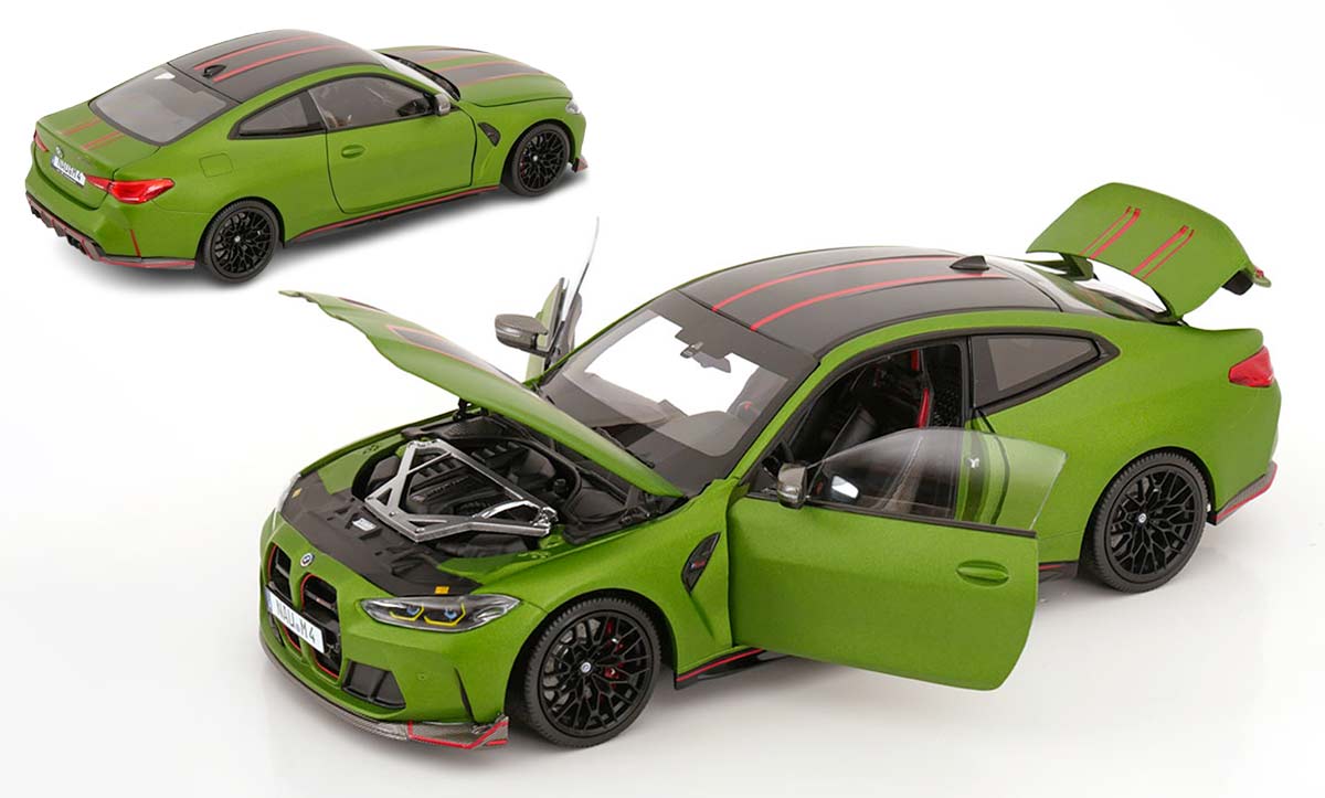 BMW M4 CSL à l'échelle 1/18 du fabricant Minichamps