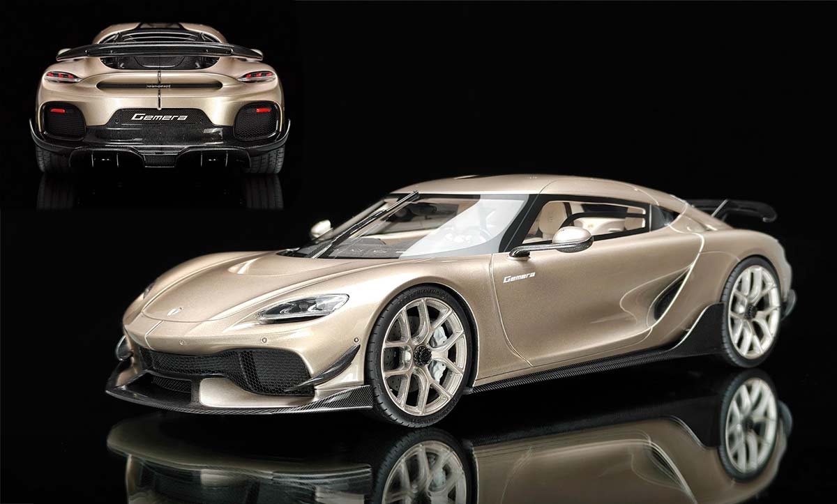 Koenigsegg Gemera de FrontiArt à l'échelle 1/18