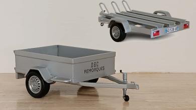 Remorque à l'échelle 1/18