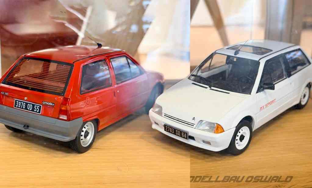 Voici officiellement la Citroën AX 1/18 de Norev