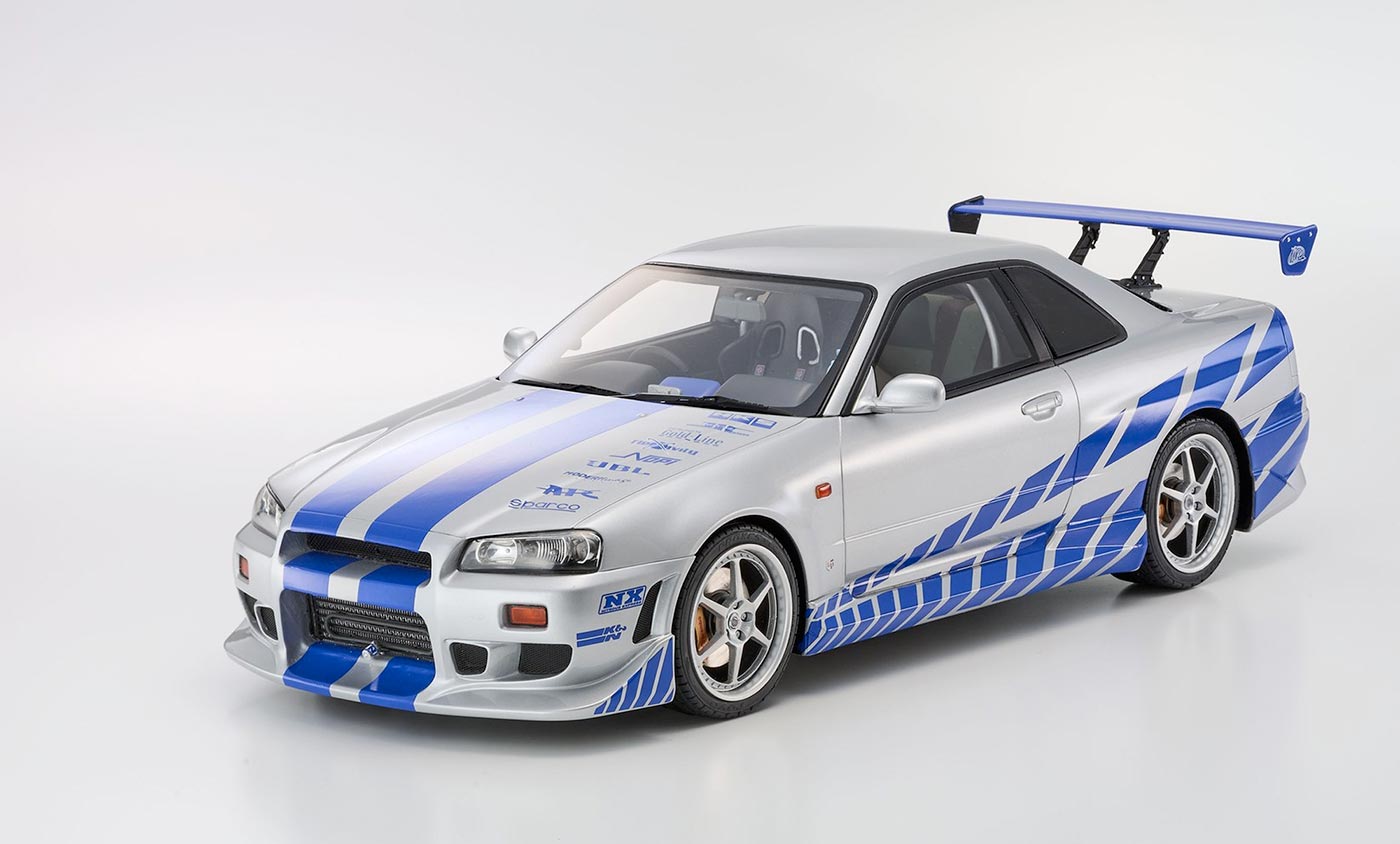 Nissan Skyline GT-R R34 de Fast & Furious à l'échelle 1/12