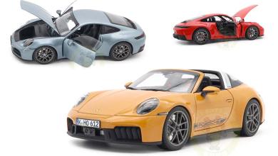 Porsche 911 (992) de Norev à l'échelle 1/18