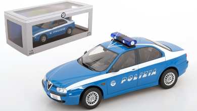 Alfa Romeo 156 Polizia de Triple 9 à l'échelle 1/18