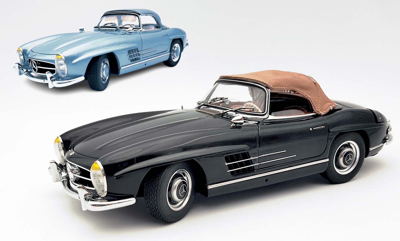 Mercedes 300SL Roadster de CMC à l'échelle 1/18