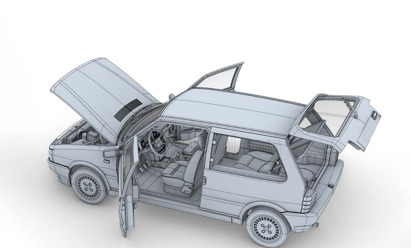 Fiat Uno Turbo I.E. de Mitica à l'échelle 1/18