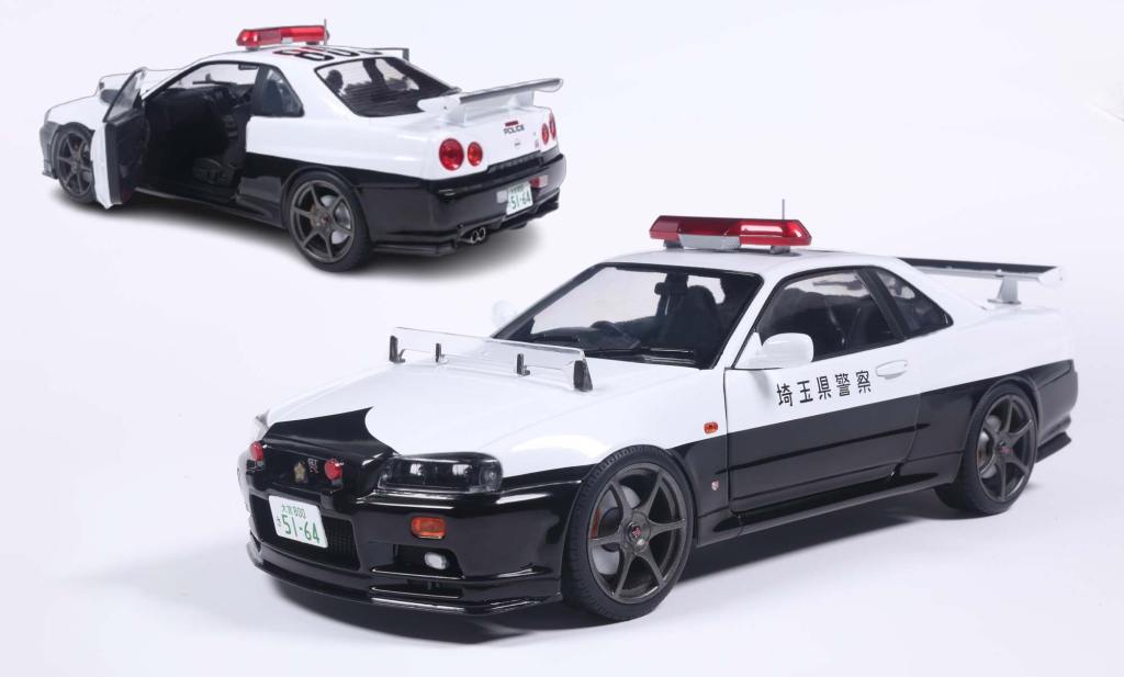 La Nissan Skyline GT-R R34 de la police japonaise bientôt chez Solido