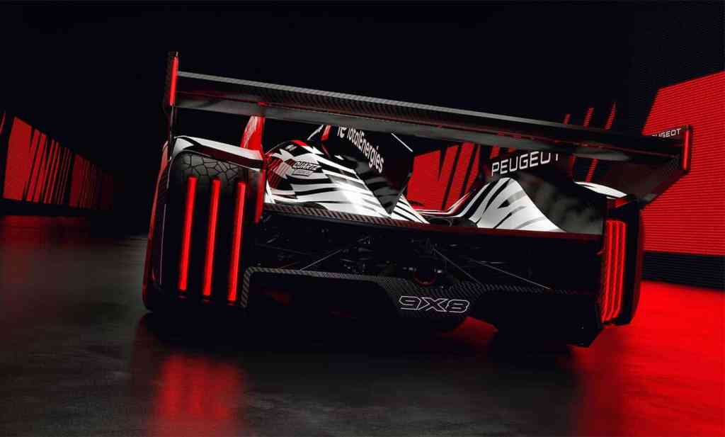 Vue arrière de la Peugeot 9X8 de 2026