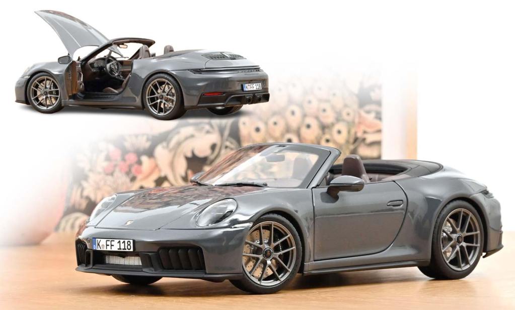 La Porsche 911 (992) restylée 1/18 de Norev enlève le haut