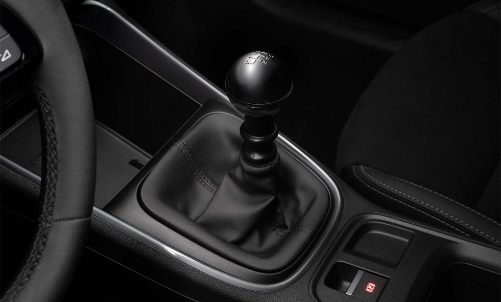 Levier de vitesses de la Fiat 600 Street équipée du moteur Turbo 100